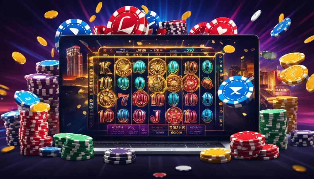 Hình ảnh đa dạng các trò chơi tại OKVIP1 Login bao gồm casino, slot, thể thao